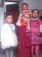   
5-year-old Hajar, Doua and Yacoub (left to right) and Muna, 10, were killed by an air strike launched by the Saudi led-coalition on their family home in Saada on 6 May 2015